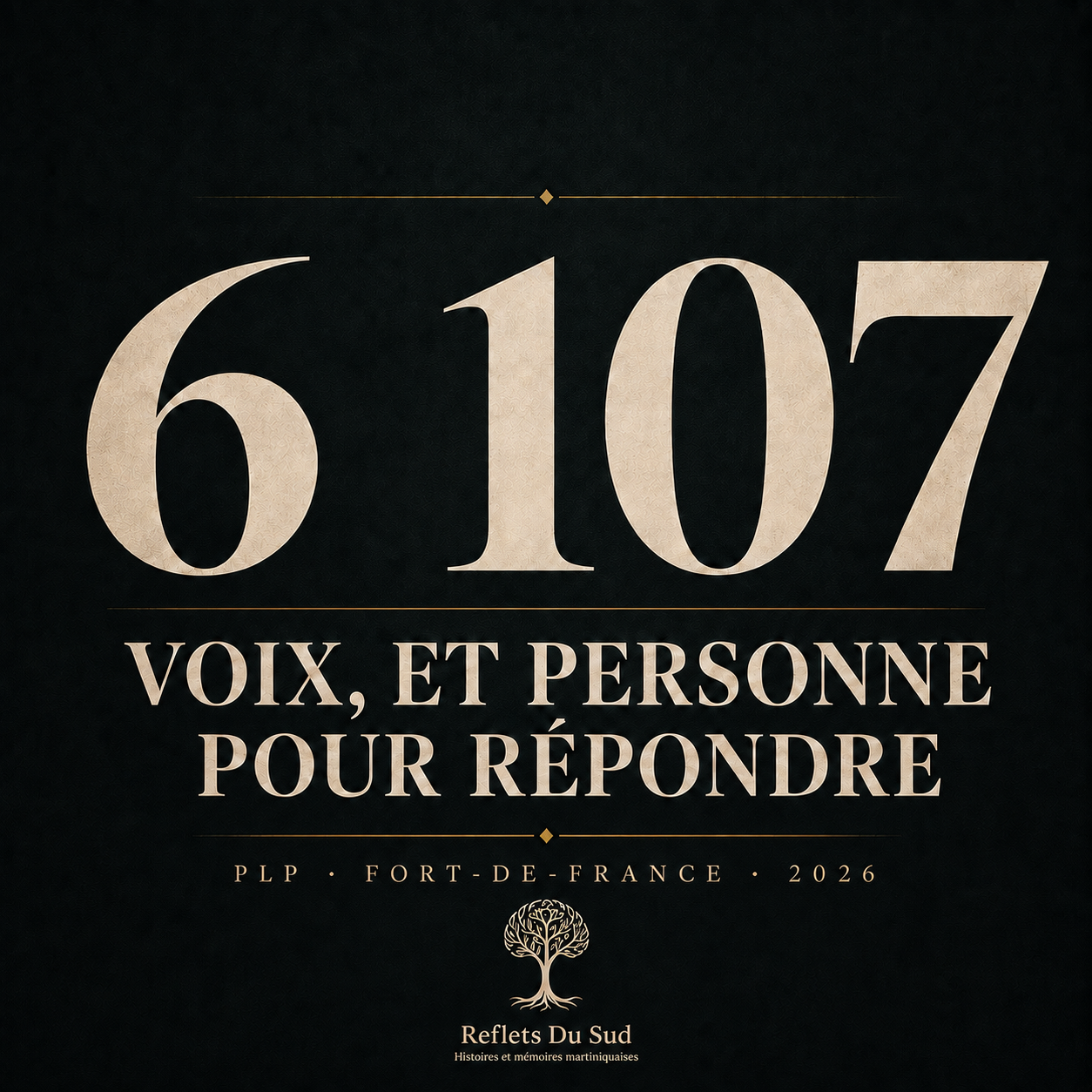6 107 voix, et personne pour répondre